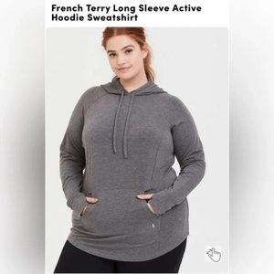 Torrid Active Hoodie Gray Size 00